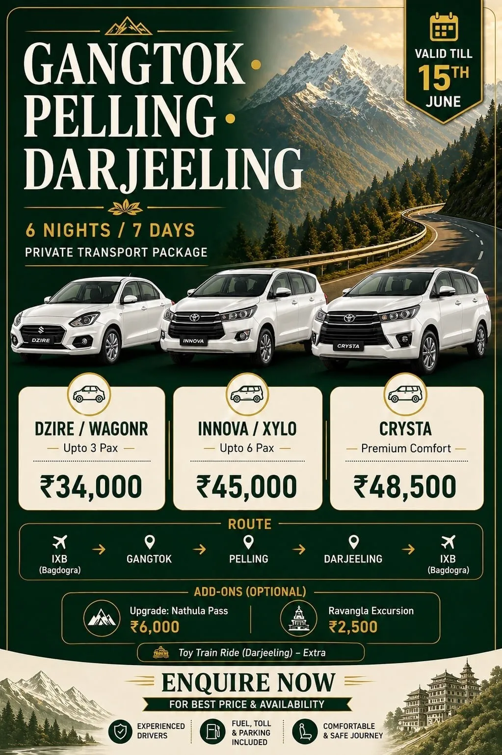 Gangtok Pelling Darjeeling